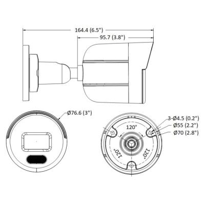 HiLook Powered by HIKVISION/ IPC-B129HA/ Bullet/ 2Mpix/ 2.8mm/ ColorVu/ MD2.0/ H.265+/ IP67/ IR30m