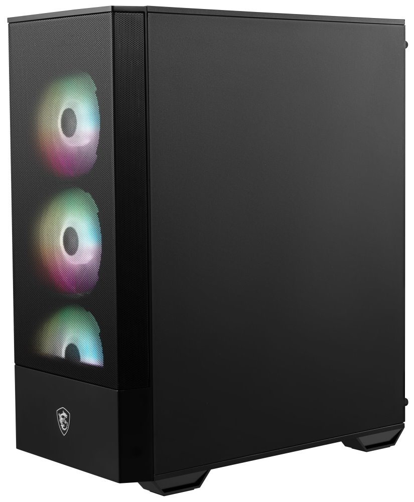 MSI skříň MAG FORGE 112R/ bez zdroje/ levé temperované sklo/ 4x 120 mm A-RGB fan/ 2x USB3.0/ černá