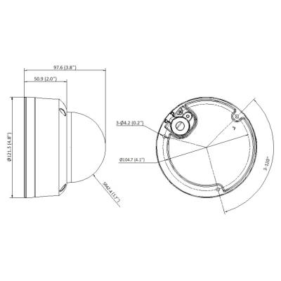 HiLook IP kamera IPC-D149HA/ Dome/ 4Mpix/ 2.8mm/ ColorVu/ Motion detection 2.0/ H.265+/ krytí IP67+IK08/ LED 30m