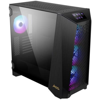 MSI skříň MEG PROSPECT 700R/ bez zdroje/ levé temperované sklo/ 4x ARGB 120 mm fan/ 1x USB3.1 Type-C/ 2x USB3.0/ černá