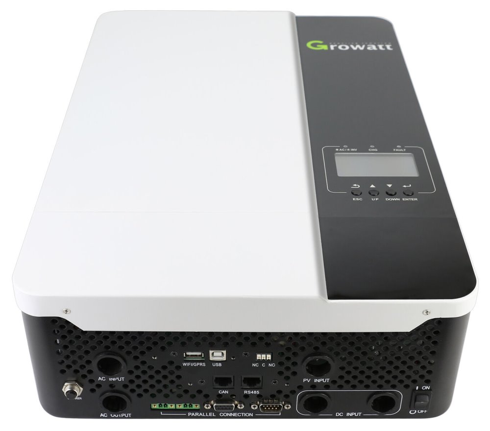 Growatt SPF 5000ES měnič k fotovoltaice 5kW 48V