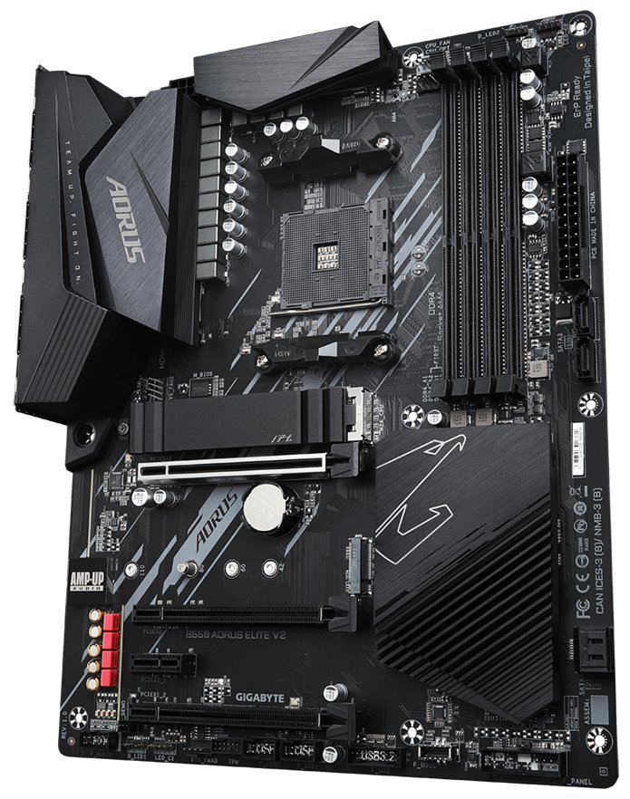 GIGABYTE B550 AORUS ELITE V2 rev. 1.2 / AMD B550 / AM4 / 4x DDR4 / 2x M.2 / HDMI / DP / ATX