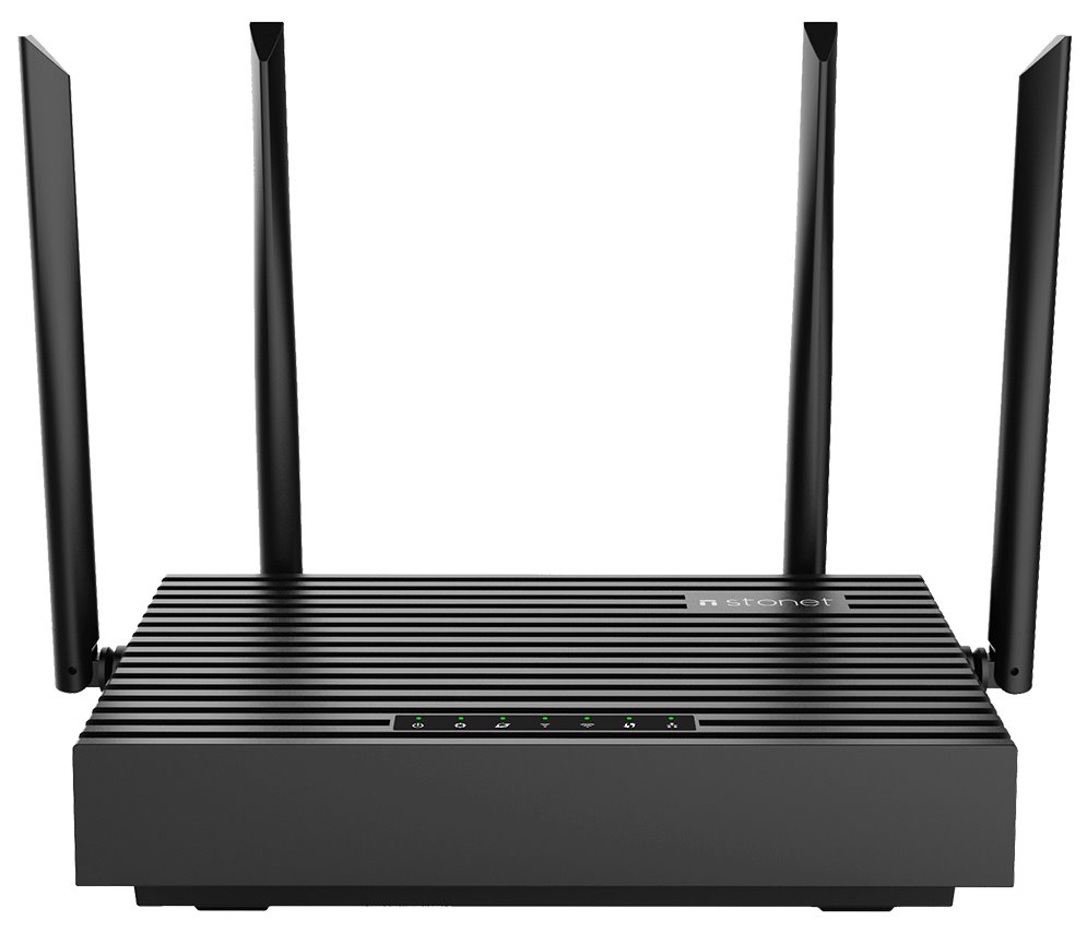 STONET N6 WiFi Router, AX1800, 4x 5dBi fixní anténa, 1x Gigabit WAN, 4x Gigabit LAN, WIFI6