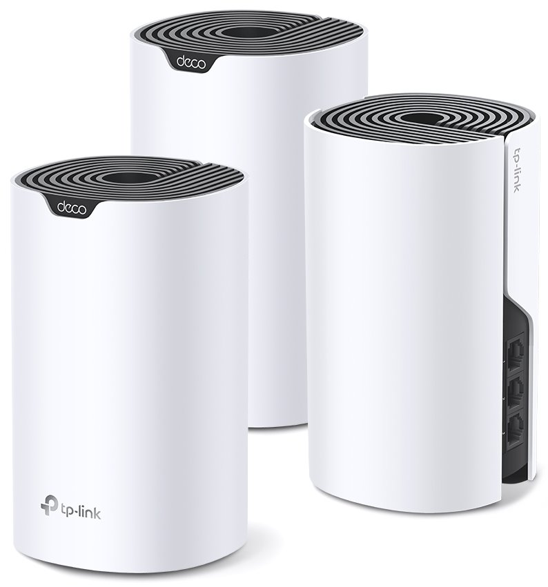 TP-Link Deco S7(3-pack) - Mesh systém AC1900 s Wi-Fi pro celoplošné pokrytí domácnosti, 3x Gigabit WAN/LAN