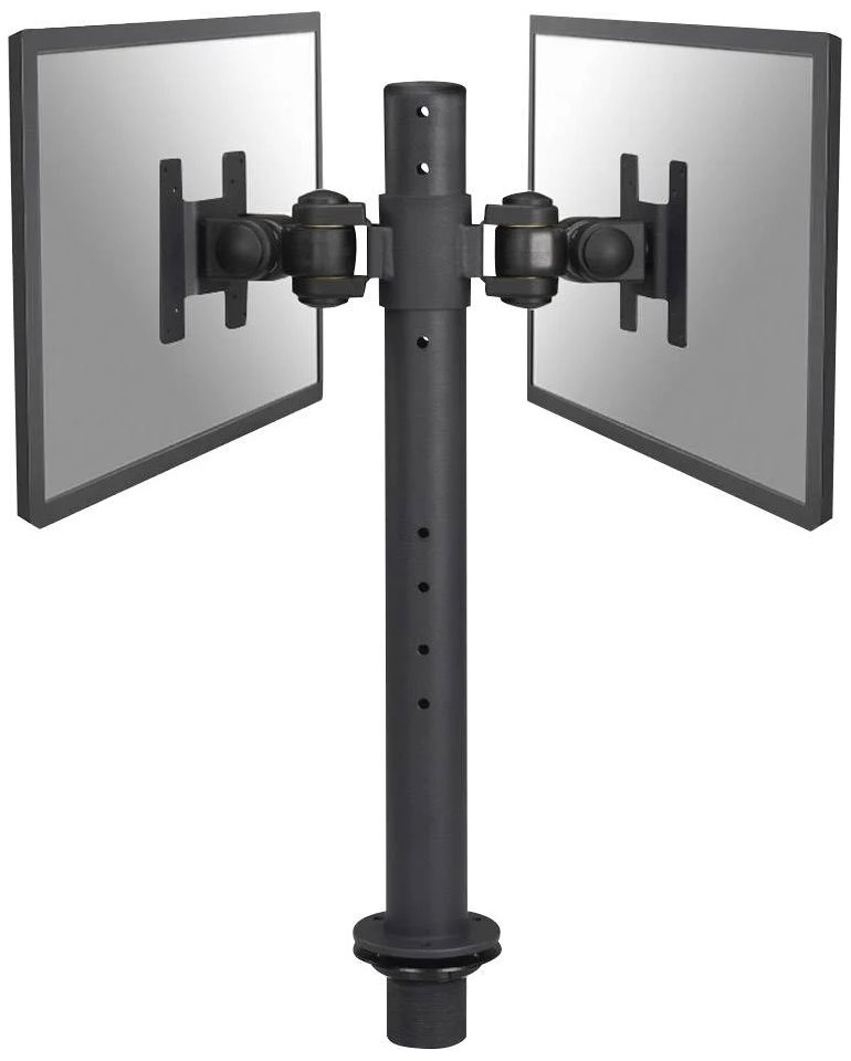 Neomounts FPMA-D050BLACK/Držák displeje/na stůl/10-30"/průchodka/VESA 100X100/nosn. 2x10kg/2 displeje/černý