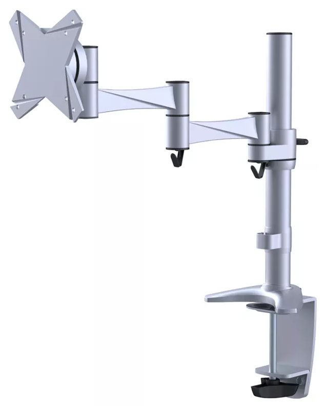 Neomounts FPMA-D1330SILVER / Flat Screen Desk Mount (clamp/grommet) / Silver