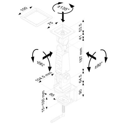 Neomounts FPMA-D400/Držák displeje/na stůl/10-30"/svorka/VESA 100X100/nosn. 10kg/1 displej/šedý