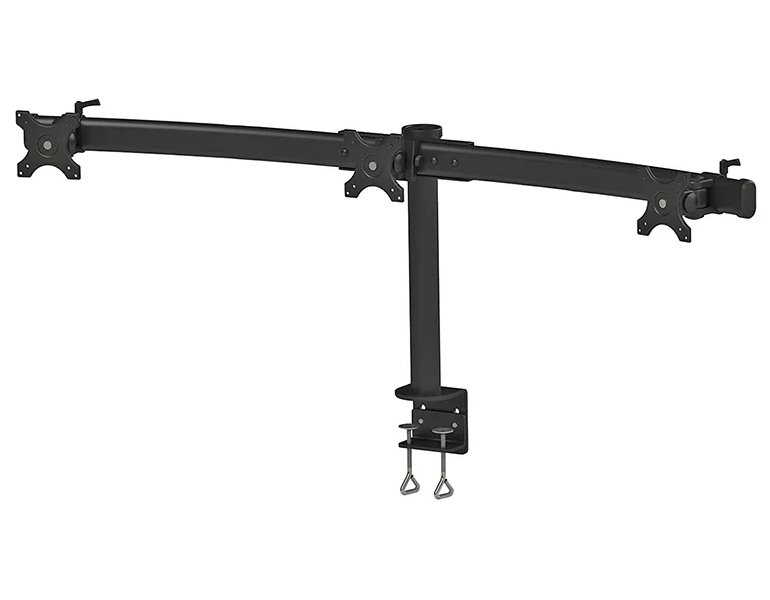 Neomounts FPMA-D700D3/Držák displeje/na stůl/10-27"/svorka/VESA 100X100/nosn. 3x8kg/3 displeje/černý