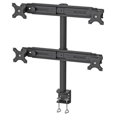 Neomounts FPMA-D700D4/Držák displeje/na stůl/19-30"/svorka/VESA 100X100/nosn. 4x8kg/4 displeje/černý