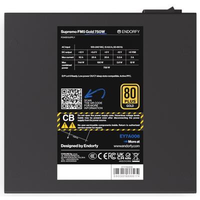 Endorfy zdroj Supremo FM5 Gold 750W / ATX / 120mm / modulární / 80 Plus Gold