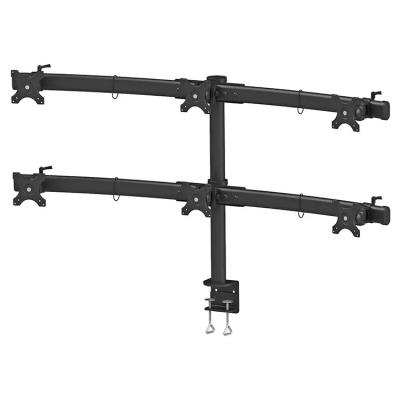 Neomounts FPMA-D700D6/Držák displeje/na stůl/19-27"/svorka/VESA 100X100/nosn. 6x8kg/6 displejů/černý