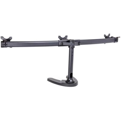 Neomounts FPMA-D700DD3/Držák displeje/na stůl/10-27"/stojan+průchodka/VESA 100X100/nosn. 3x8kg/3 displeje/černý