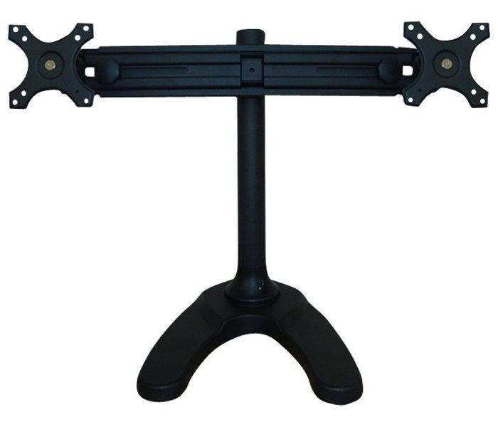 Neomounts FPMA-D700DD/Držák displeje/na stůl/19-30"/stojan+průchodka/VESA 100X100/nosn. 2x8kg/2 displeje/černý