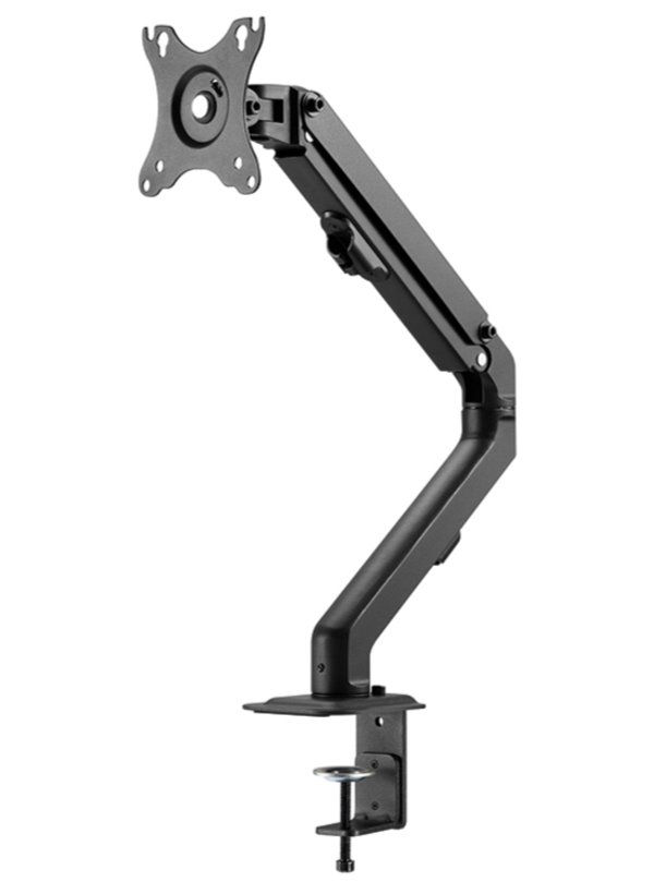 Neomounts FPMA-D650BLACK/Držák displeje/na stůl/17-27"/svorka+průchodka/VESA 100X100/nosn. 7kg/1 displej/černý