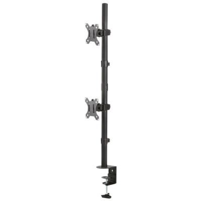 Neomounts FPMA-D550DVBLACK/Držák displeje/na stůl/10-32"/svorka/VESA 100X100/nosn. 2x6kg/2 displeje vert/černý