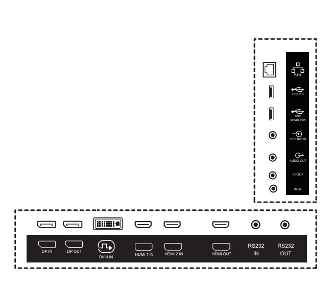 PHILIPS displej 42,5" 43BDL4511D / D-Line/ IPS/ 4K UHD/ 60Hz/ 8ms/ 24/7
