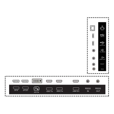 PHILIPS displej 42,5" 43BDL4511D / D-Line/ IPS/ 4K UHD/ 60Hz/ 8ms/ 24/7