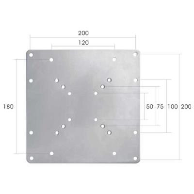 Neomounts  FPMA-VESA200 / VESA Adaptér / VESA (50,75,100) mm na (100, 180, 200) mm / Stříbrný