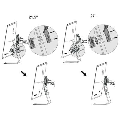 Neomounts  FPMA-VESAMAC2127 / VESA Conversion Plate - Apple MAC to VESA 75x75 / Silver