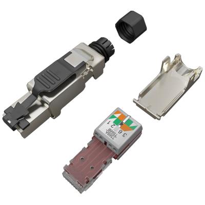 Solarix Konektor MPTL univerzální RJ45 CAT6 STP samořezný SXRJ45-6-STP-BK-SA
