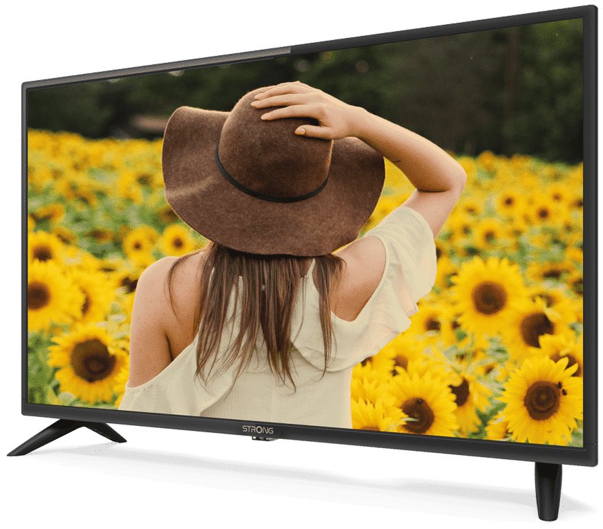 STRONG LED TV 32"/ SRT32HF2003/ HD Ready/ 1366x768/ DVB-T2/C/S2/ H.265/HEVC/ 2x HDMI/ USB/ černá/ E