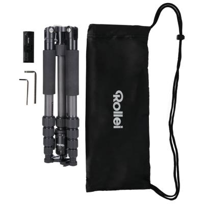 Rollei Stativ Compact Traveler No 1 Carbon/ Zátěž 8kg/ Vytažený 142 cm/ Karbon/ Černý