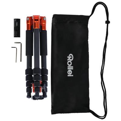 Rollei Stativ Compact Traveler No 1 Carbon/ Zátěž 8kg/ Vytažený 142 cm/ Karbon/ Oranžový