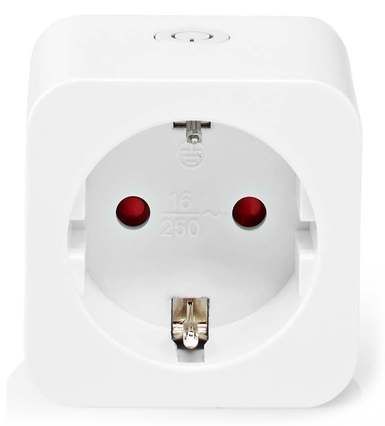 NEDIS Wi-Fi chytrá zásuvka/ měřič výkonu/ 16A/ typ F/ Android/ iOS/ Nedis® SmartLife/ bílá