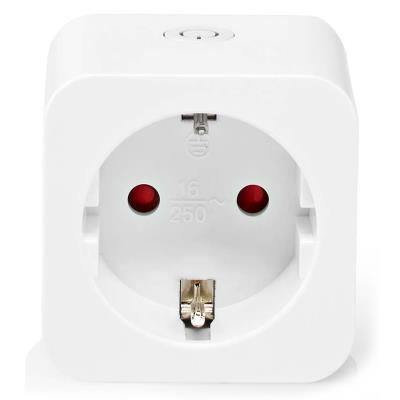NEDIS Wi-Fi chytrá zásuvka/ měřič výkonu/ 16A/ typ F/ Android/ iOS/ Nedis® SmartLife/ bílá