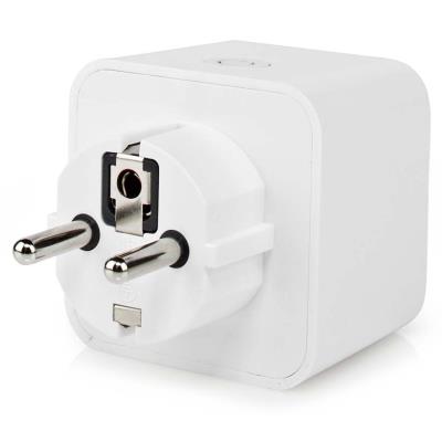 NEDIS Wi-Fi chytrá zásuvka/ měřič výkonu/ 16A/ typ F/ Android/ iOS/ Nedis® SmartLife/ bílá