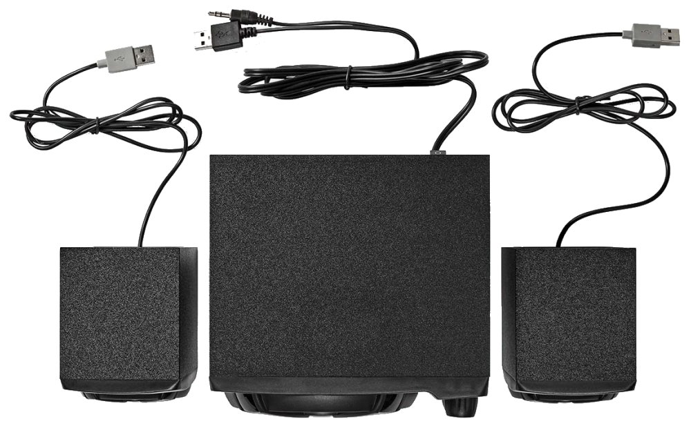 NEDIS herní reproduktory/ 2.1/ výkon 33 W/ 3,5 mm jack/ LED/ USB/ ovládání hlasitosti/ černé