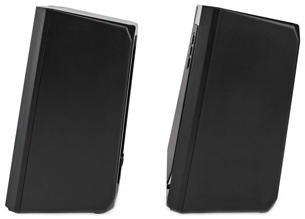 NEDIS herní reproduktory/ 2.0/ výkon 18 W/ 3,5 mm jack/ LED/ USB/ ovládání hlasitosti/ černé