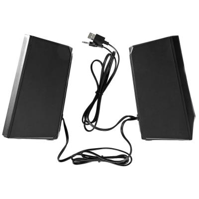 NEDIS herní reproduktory/ 2.0/ výkon 18 W/ 3,5 mm jack/ LED/ USB/ ovládání hlasitosti/ černé