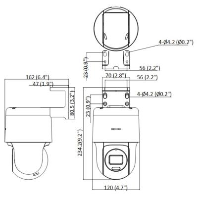 HiLook Powered by HIKVISION/ PTZ-N2C200M-DE(F0)(O-STD)/ PTZ/ 2Mpix/ Darkfighter/ Smart Hybrid Light/ IR 30m/ IP66