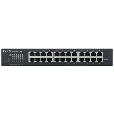 ZyXEL GS1915-24E, 24-port GbE Smart hybrid mode Switch, standalone or NebulaFlex Cloud, rackmount, fanless