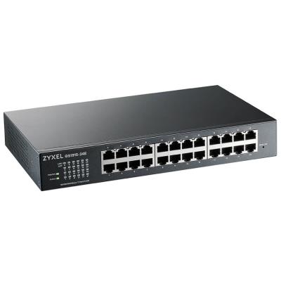 ZyXEL GS1915-24E, 24-port GbE Smart hybrid mode Switch, standalone or NebulaFlex Cloud, rackmount, fanless