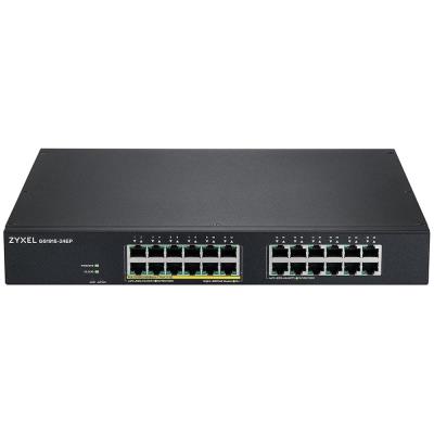 ZyXEL GS1915-24EP, 24-port GbE, 12 port PoE, 130 Watt 802.3at, rackmount, Smart hybrid mode Switch, standalone or Nebula