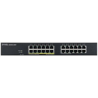 ZyXEL GS1915-24EP, 24-port GbE, 12 port PoE, 130 Watt 802.3at, rackmount, Smart hybrid mode Switch, standalone or Nebula