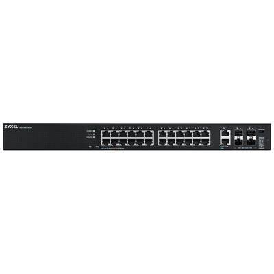 ZyXEL XGS2220-30, L3 Access Switch, 24x1G RJ45 2x10mG RJ45, 4x10G SFP+ Uplink, incl. 1 yr NebulaFlex Pro