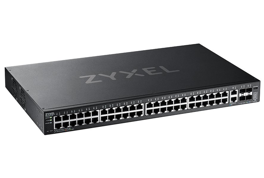 ZyXEL XGS2220-54, L3 Access Switch, 48x1G RJ45 2x10mG RJ45, 4x10G SFP+ Uplink, incl. 1 yr NebulaFlex Pro