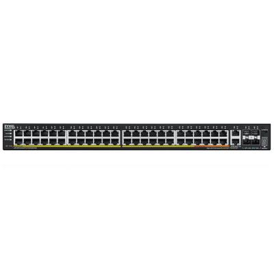 ZyXEL XGS2220-54FP, L3 Access Switch, 960W PoE, 40xPoE+/10xPoE++, 48x1G RJ45 2x10mG RJ45, 4x10G SFP+ Uplink, incl. 1 yr