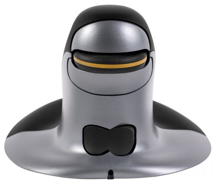 FELLOWES vertikální ergonomická myš Penguin/ bezdrátová/ velikost M/ 1 200 dpi/ černo-šedá