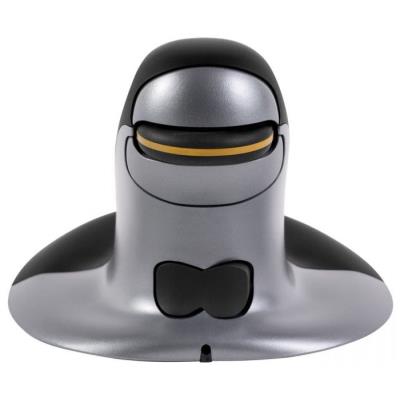 FELLOWES vertikální ergonomická myš Penguin/ bezdrátová/ velikost M/ 1 200 dpi/ černo-šedá