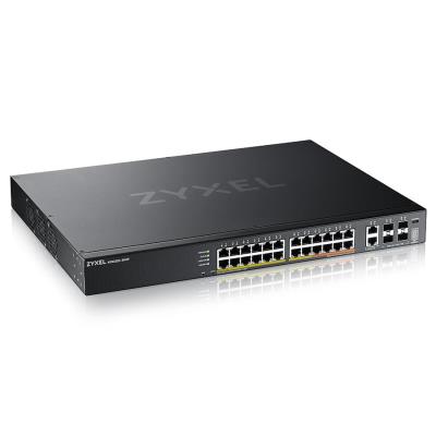 ZyXEL XGS2220-30HP, L3 Access Switch, 400W PoE, 16xPoE+/10xPoE++, 24x1G RJ45 2x10mG RJ45, 4x10G SFP+ Uplink, incl. 1 yr