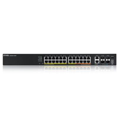 ZyXEL XGS2220-30HP, L3 Access Switch, 400W PoE, 16xPoE+/10xPoE++, 24x1G RJ45 2x10mG RJ45, 4x10G SFP+ Uplink, incl. 1 yr