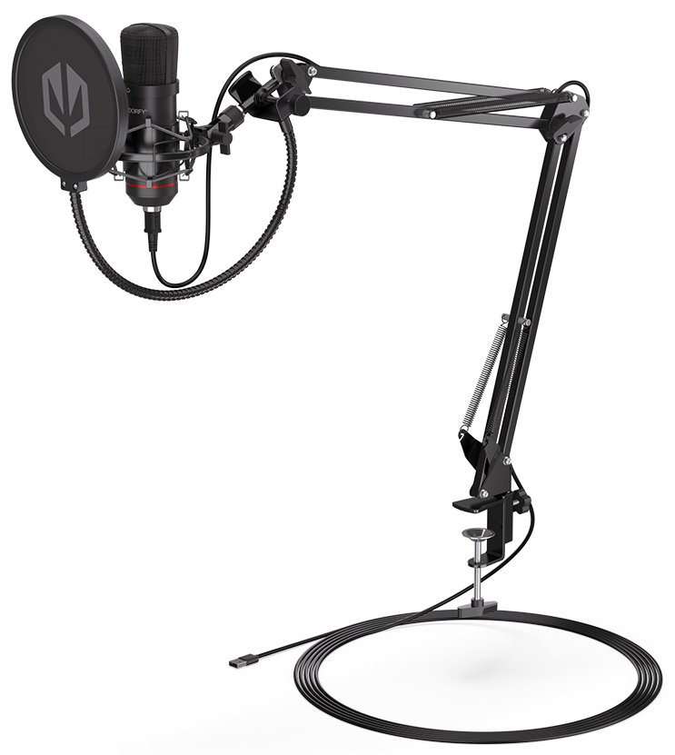 Endorfy mikrofon Solum / ruční rameno / pop-up filtr / 3,5mm jack / USB-C