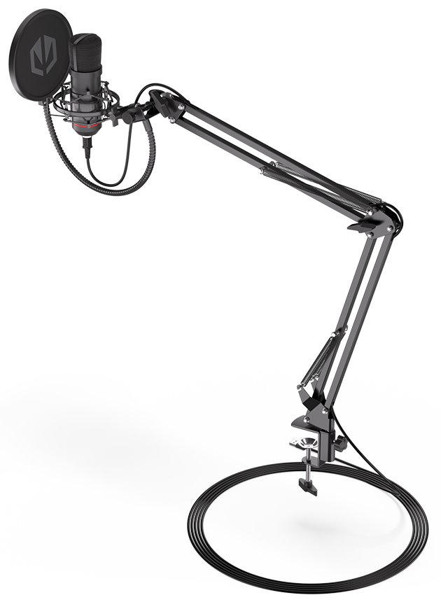 Endorfy mikrofon Solum / ruční rameno / pop-up filtr / 3,5mm jack / USB-C