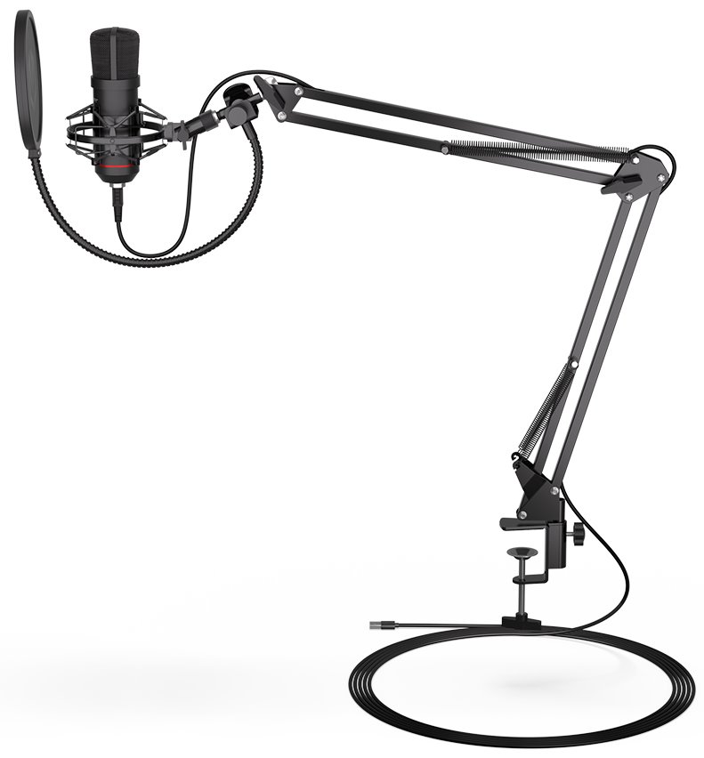 Endorfy mikrofon Solum / ruční rameno / pop-up filtr / 3,5mm jack / USB-C