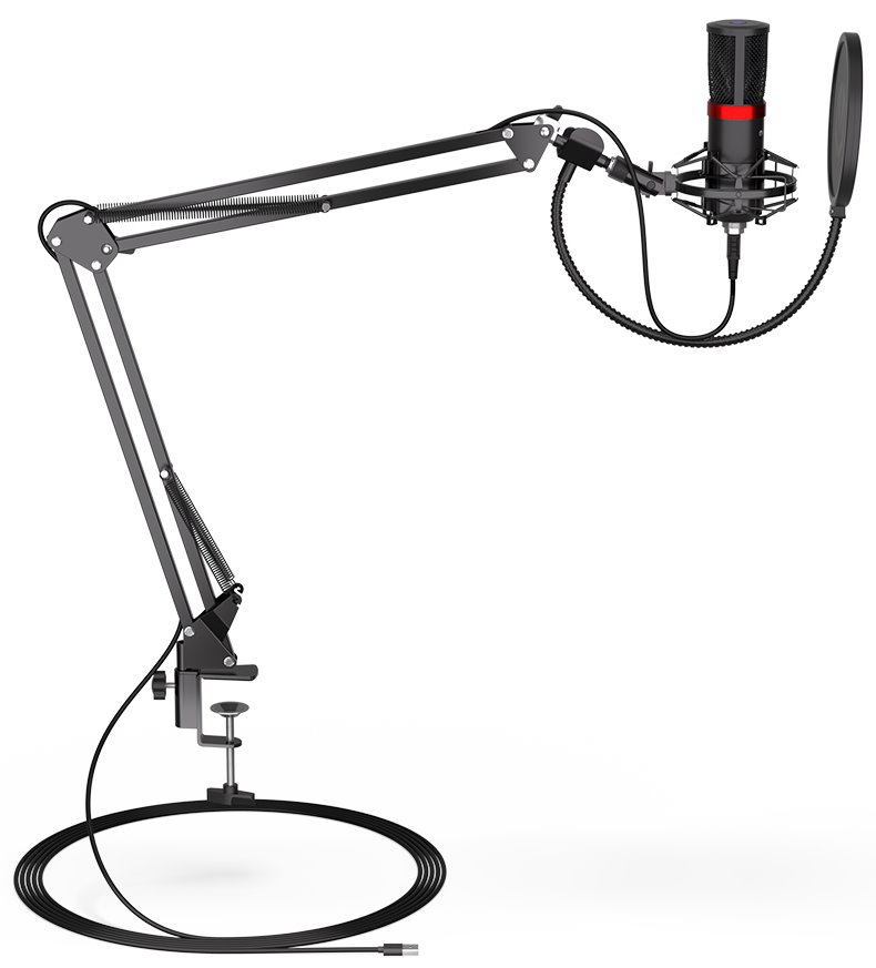 Endorfy mikrofon Streaming / streamovací / rameno / pop-up filtr  / USB-A