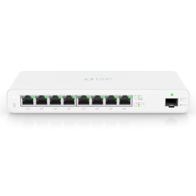 POUŽITÉ - ROZBALENÉ - Ubiquiti UISP Switch - 8x Gbit RJ45 port, 1x SFP port, 8x PoE Out 27V, fanless - Výprodej
